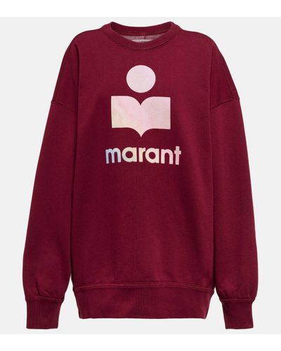 Isabel Marant Mindy Logo Cotton-blend Sweatshirt - Red