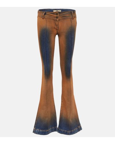 KNWLS Harley Low-rise Flared Jeans - Blue