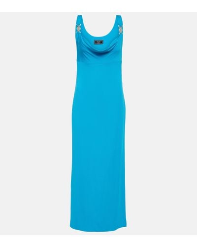 Versace Medusa '95 Jersey Maxi Dress - Blue