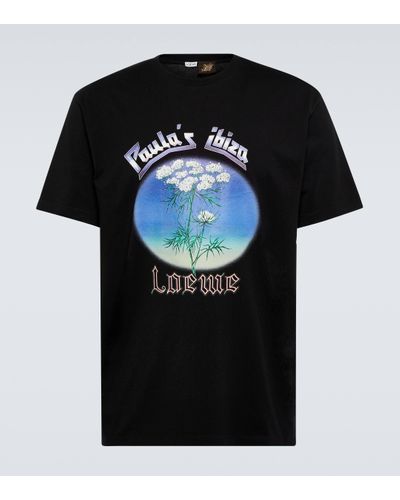 Loewe Paula's Ibiza Printed Cotton T-shirt - Black