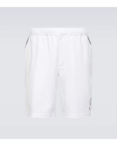 Brunello Cucinelli Bestickte Bermuda-Shorts aus Baumwolle - Weiß