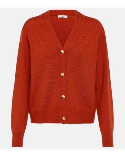Vince Wool-blend Cardigan - Red
