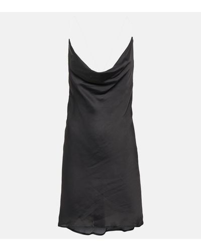 Y. Project Cowlneck Slip Dress - Black