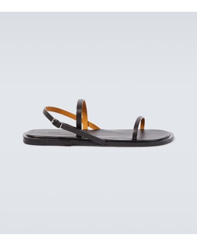 AURALEE Leather Sandals - Metallic