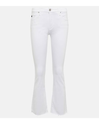 AG Jeans Jean raccourci Jodi a taille mi-haute - Blanc