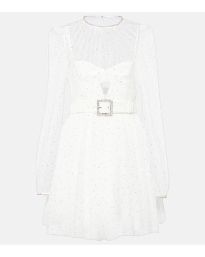 Rebecca Vallance Bridal Mirabella Embellished Minidress - White