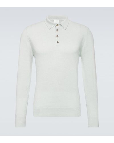 Allude Cashmere Polo Sweater - White