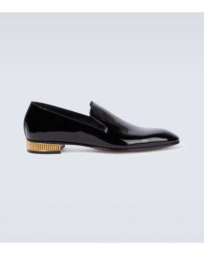 Christian Louboutin Patent Leather Loafers - Black