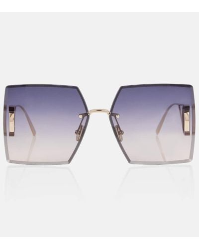 Dior 30montaigne S7u Square Sunglasses - Blue