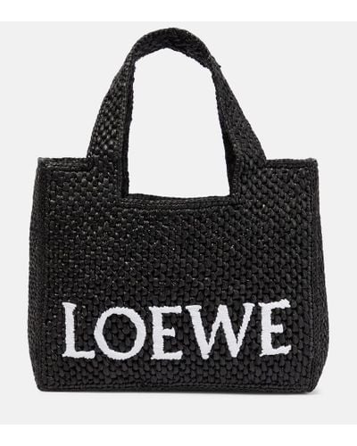 Loewe Bolso shopper Small Font - Negro