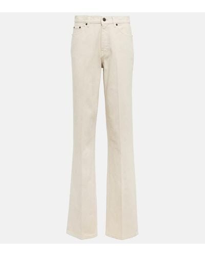 The Row Jeans regular Carlton a vita alta - Neutro