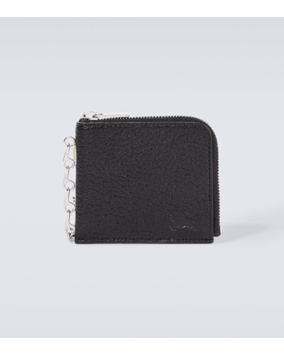 Burberry Leather Wallet On Chain - Black