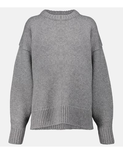 The Row Ophelia Wool And Cashmere Jumper - Grey