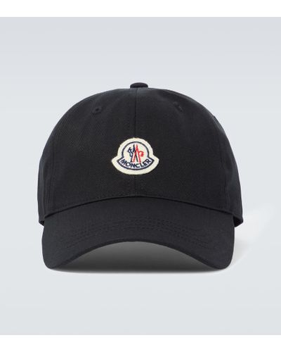 Moncler Cappello da baseball con logo - Nero