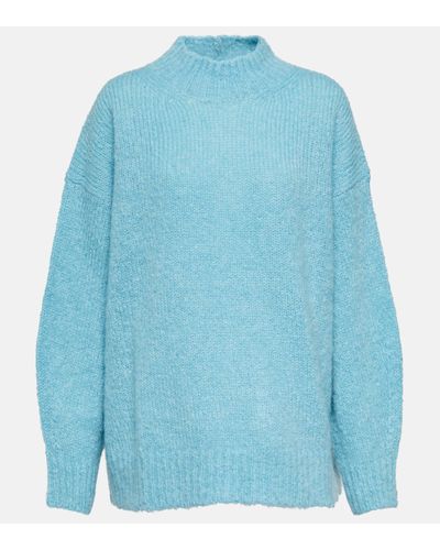 Isabel Marant Pull Idol en mohair melange - Bleu