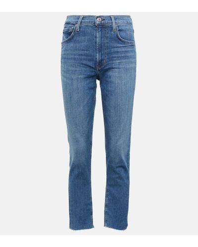 Citizens of Humanity Jeans ajustados Isola cropped - Azul