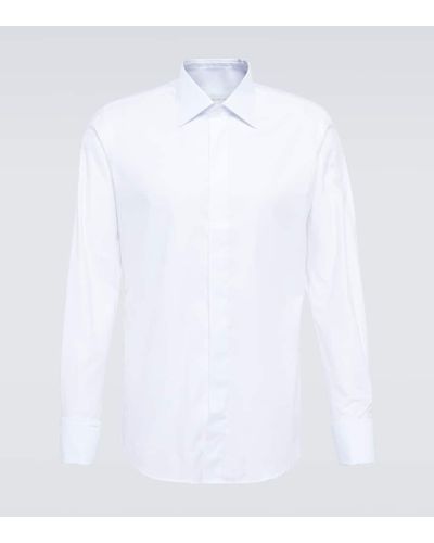 Thom Sweeney Cotton-blend Shirt - White