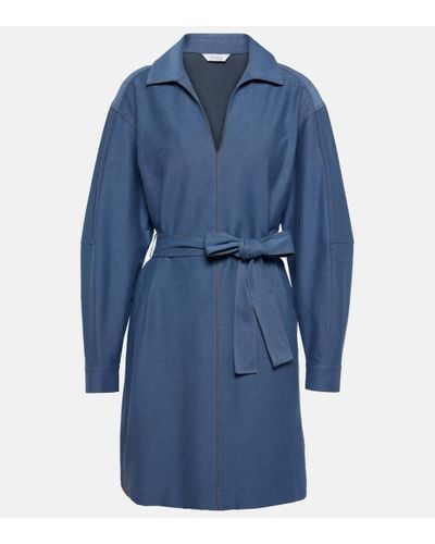 Max Mara Robe Xeno en jean - Bleu