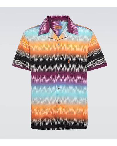 Missoni Zig-zag Cotton Shirt - Gray