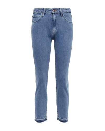 3x1 Mid-rise Slim Cropped Jeans - Blue