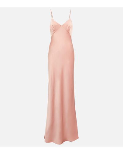 Max Mara Robe de mariee Selce en satin - Rose