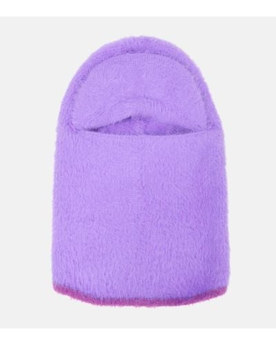 Jacquemus Knit Hat - Purple