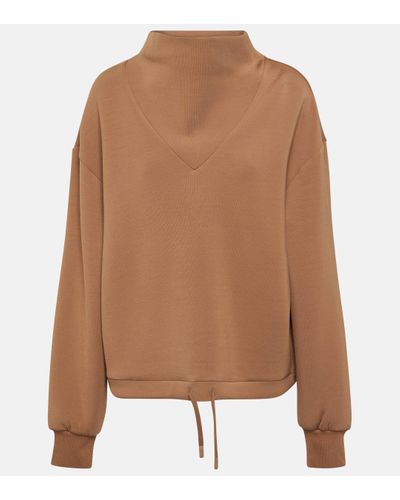 Varley Betsy Oversized Jersey Sweatshirt - Brown
