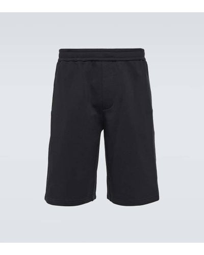 The Row Eston Cotton Jersey Shorts - Black