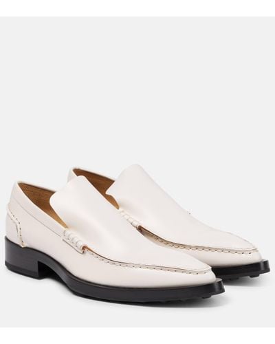 Jil Sander Leather Loafers - White
