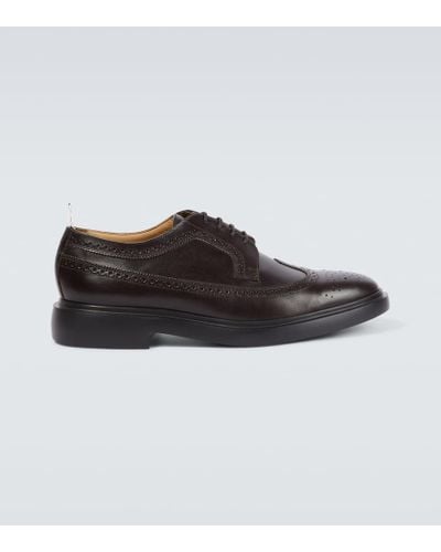 Thom Browne Longwing Leather Derby Shoes - Brown