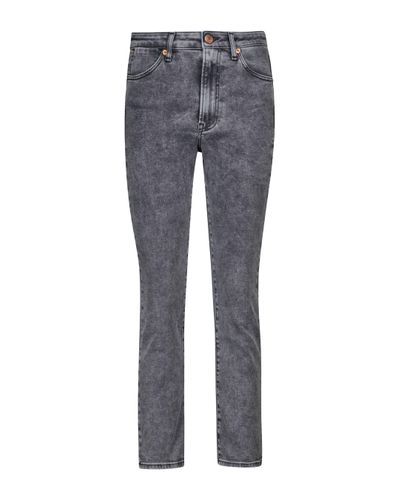 3x1 Channel Seam High-rise Skinny Jeans - Grey