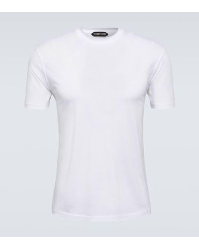 Tom Ford T-Shirt aus Baumwoll-Jersey - Weiß