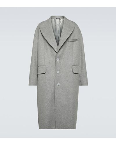 Dolce & Gabbana Mantel aus einem Wollgemisch - Grau