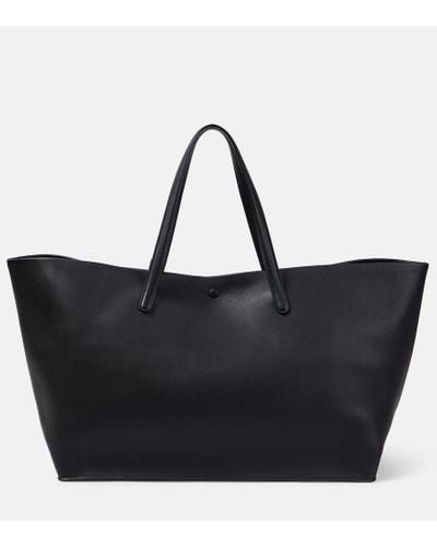 The Row Idaho Xl Leather Tote Bag - Black