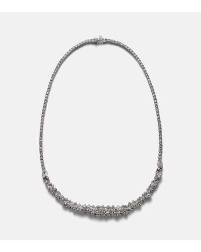 YEPREM Y-couture 18kt White Gold Choker With Diamonds