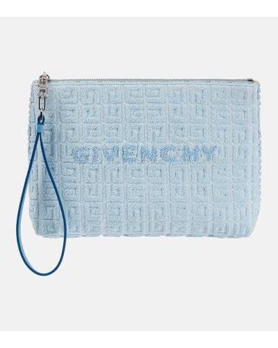 Givenchy Etui 4G Plage aus Frottee - Blau