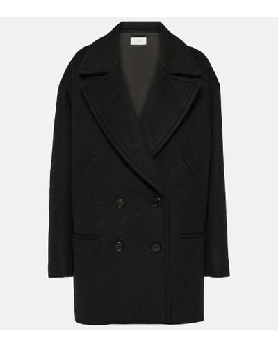The Row Atis Cashmere Coat - Black
