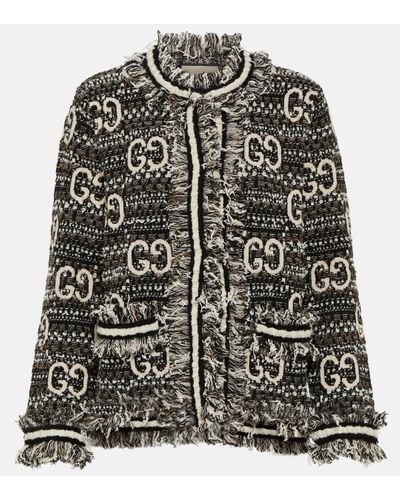 Gucci GG Boucle And Lame Jacket - Black