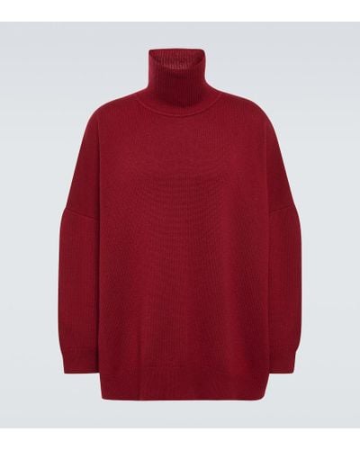 The Row Vinicius Cashmere Turtleneck Sweater - Red