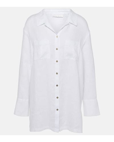 Heidi Klein Camisa White Bay de lino - Blanco