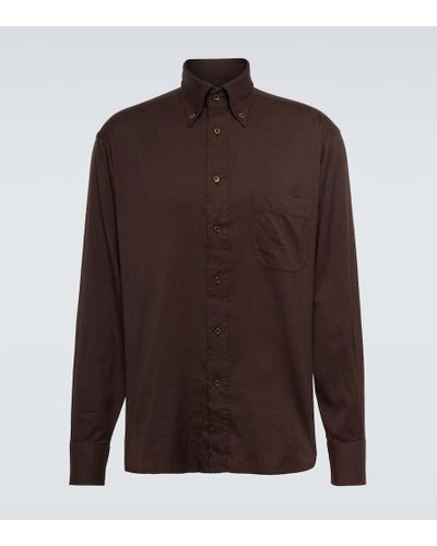 Tom Ford Hemd aus einem Baumwollgemisch - Braun