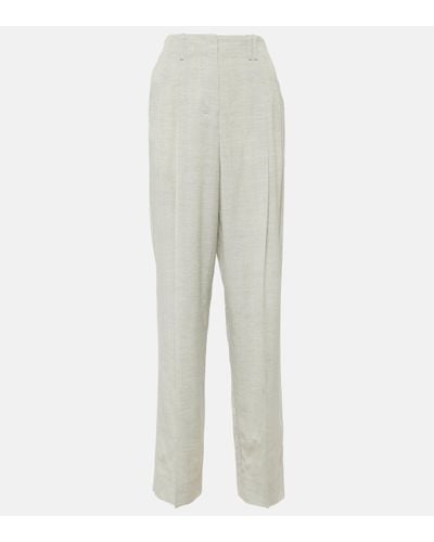 Jacquemus Le Pantalon Titolo High-rise Trousers - White