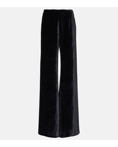 Galvan London Pat Velvet leggings - Black