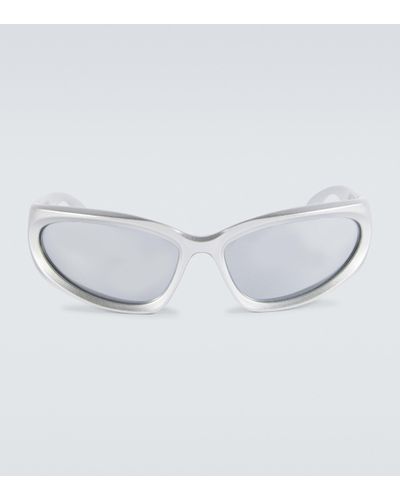Balenciaga Ovale Sonnenbrille Swift - Mettallic