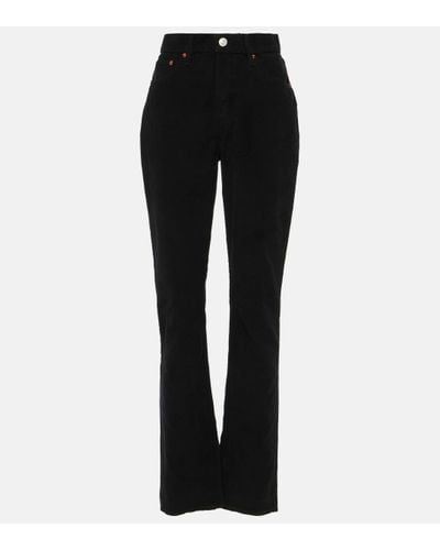 RE/DONE '70s High-rise Corduroy Bootcut Jeans - Black