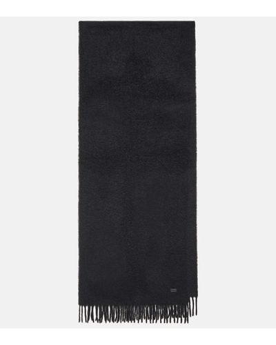 Saint Laurent Wool-blend Scarf - Black