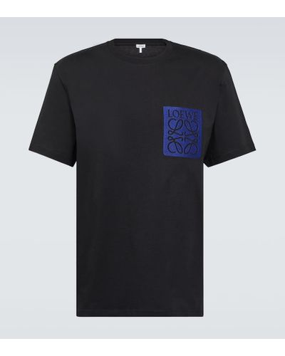 Loewe Anagram Cotton Jersey T-shirt - Black