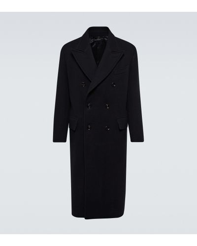 Tom Ford Double-breasted Cashmere Coat - Black