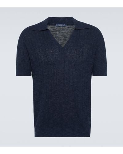 Frescobol Carioca Joaquim Cotton-blend Polo Shirt - Blue