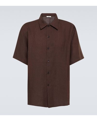 Commas Linen Shirt - Brown